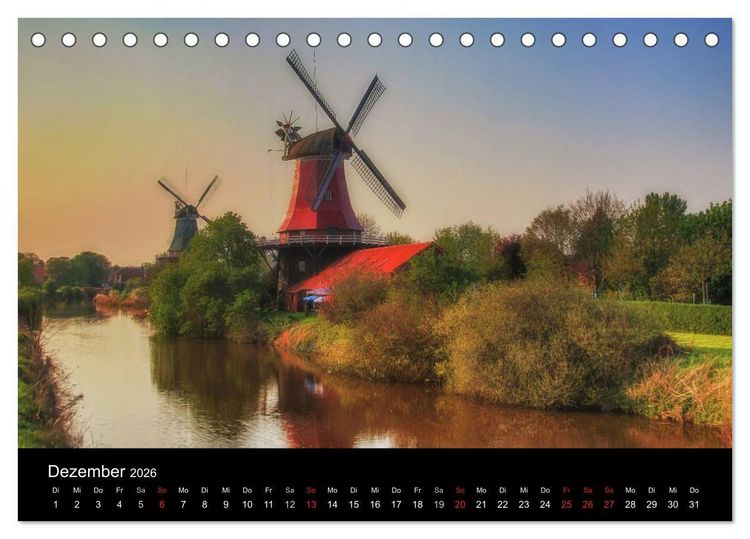 Produktbild: Im Norden - An der Nordsee in Deutschland (Tischkalender 2026 DIN A5 quer), CALVENDO Monatskalender