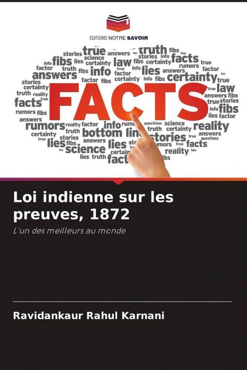 Produktbild: Loi indienne sur les preuves, 1872