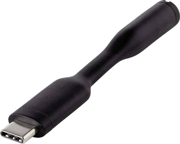 Produktbild: Renkforce Audio Adapterkabel [1x USB-C&reg; Stecker - 1x 3.5 mm Goldkontaktbuchse] 8.00 cm Flexibel