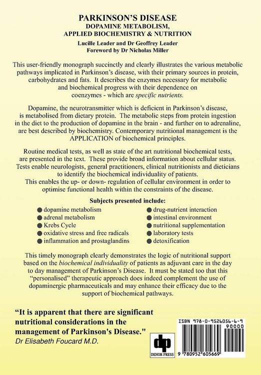 Produktbild: Parkinson's Disease Dopamine Metabolism, Applied Biochemistry and Nutrition