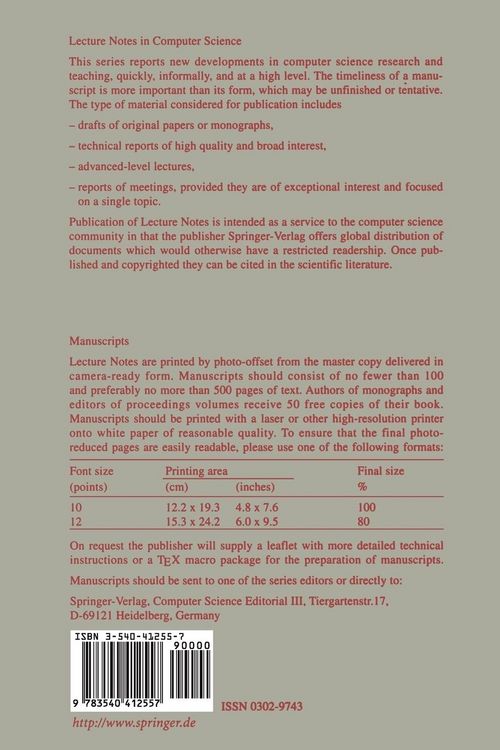 Produktbild: Algorithms and Computation