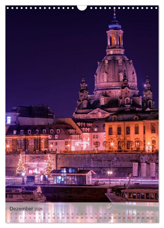 Produktbild: Elbstadt Dresden (Wandkalender 2026 DIN A3 hoch), CALVENDO Monatskalender