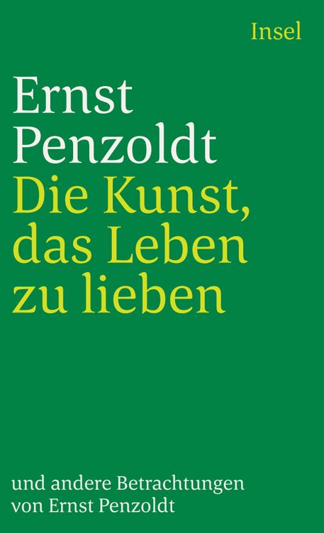 Produktbild: Die Kunst, das Leben zu lieben, und andere Betrachtungen