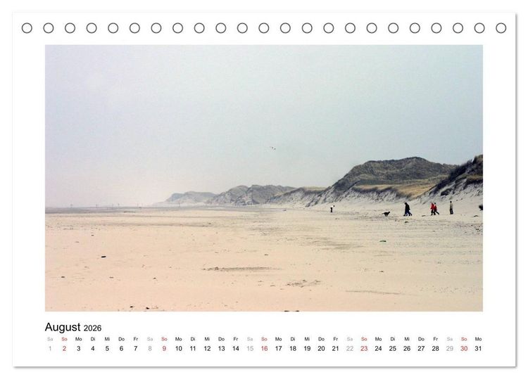 Produktbild: JUIST - Ansichten einer Insel (Tischkalender 2026 DIN A5 quer), CALVENDO Monatskalender