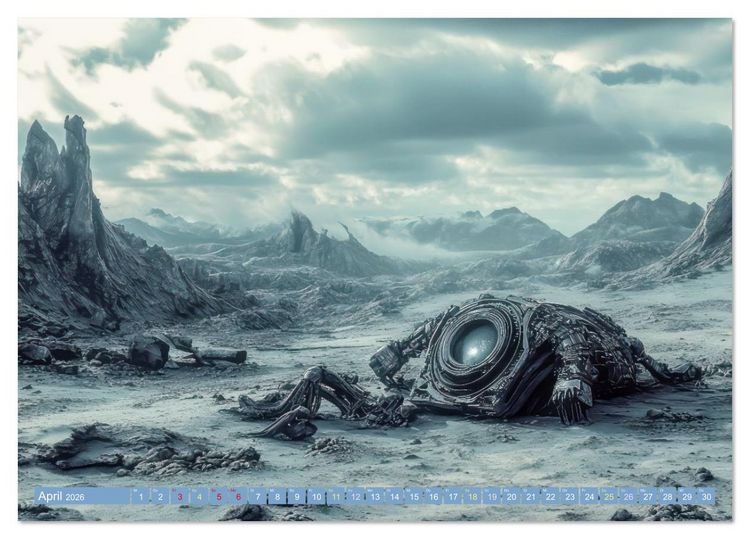 Produktbild: Science Fiction - Fremdartige V&ouml;lker und deren Spuren (Tischkalender 2026 DIN A5 quer), CALVENDO Monatskalender