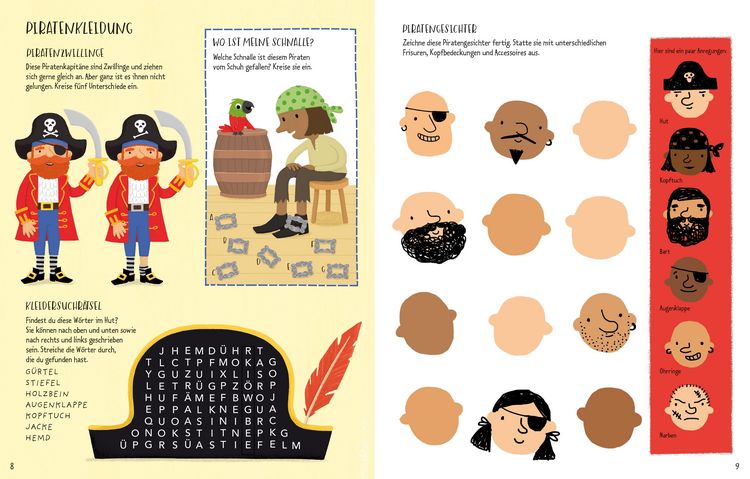 Produktbild: Piratenabenteuer &ndash; R&auml;tseln, Malen, Mitmachen