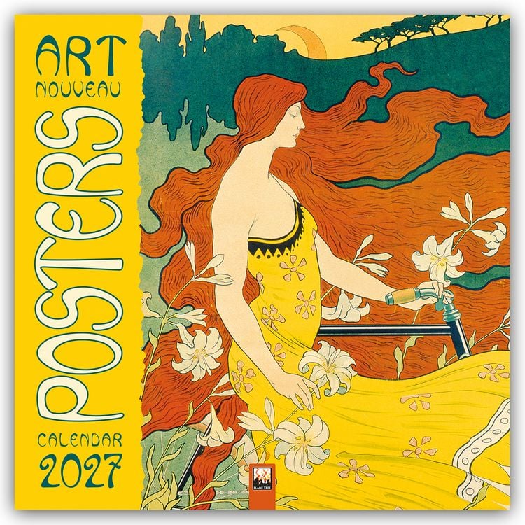 Produktbild: Art Nouveau Posters &ndash; Jugendstil 2027 &ndash; Original Flame Tree Publishing-Kalender [Kalender]