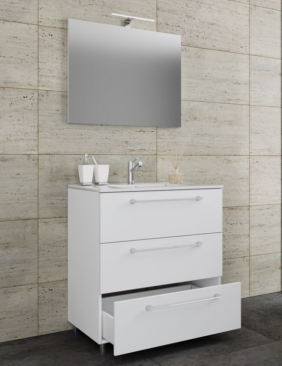 Produktbild: 3-tlg. Waschplatz Waschtisch Badinos Schublade 3SC