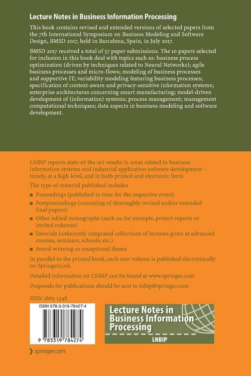 Produktbild: Business Modeling and Software Design