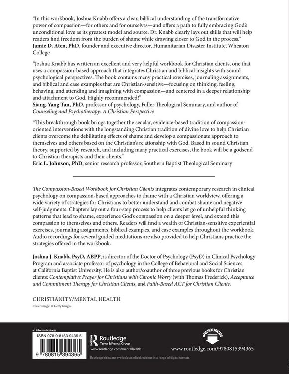 Produktbild: The Compassion-Based Workbook for Christian Clients