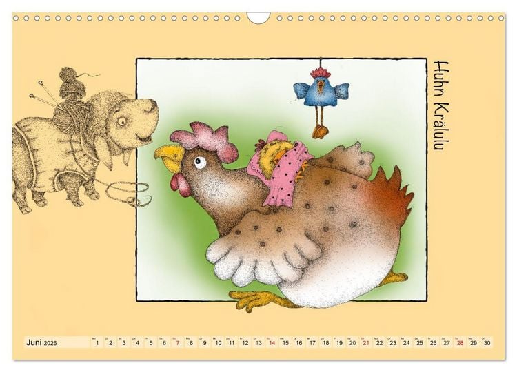 Produktbild: Kater Mizzimo und seine Freunde (Wandkalender 2026 DIN A3 quer), CALVENDO Monatskalender