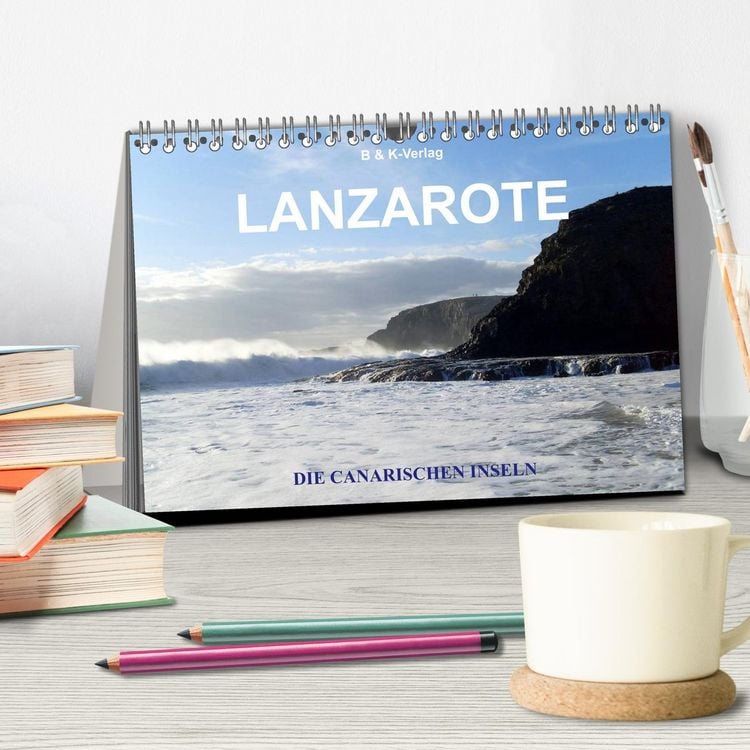 Produktbild: Die Canarischen Inseln - Lanzarote (Tischkalender 2026 DIN A5 quer), CALVENDO Monatskalender