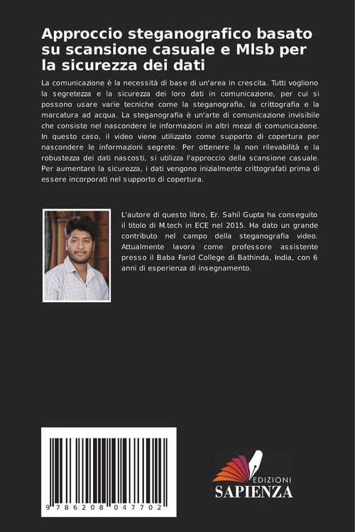 Produktbild: Approccio steganografico basato su scansione casuale e Mlsb per la sicurezza dei dati