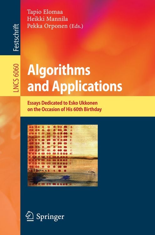 Produktbild: Algorithms and Applications