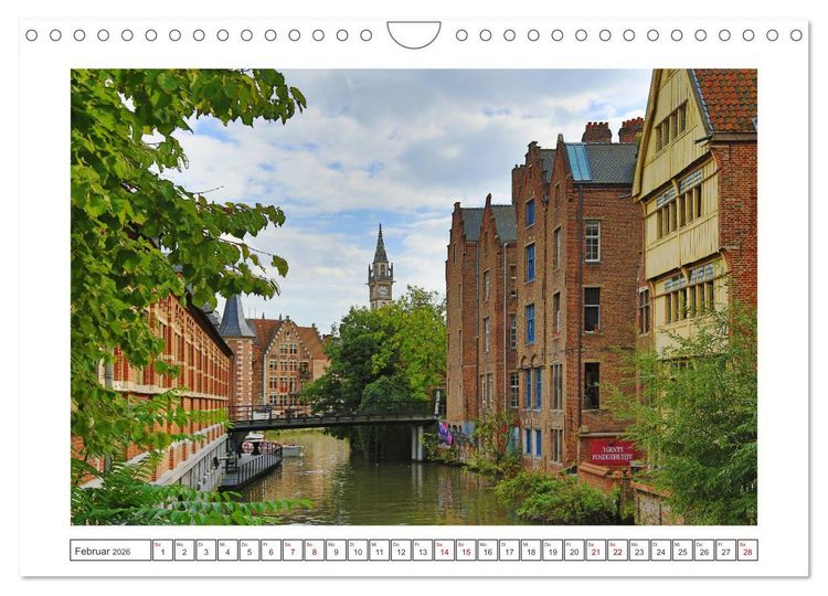 Produktbild: Unterwegs in Flandern (Wandkalender 2026 DIN A4 quer), CALVENDO Monatskalender