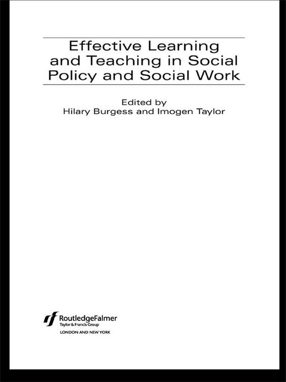 Produktbild: Effective Learning and Teaching in Social Policy and Social Work