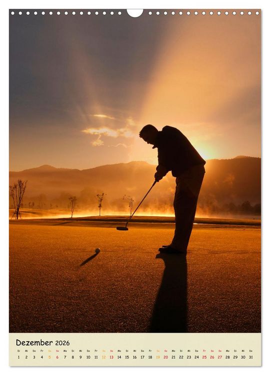 Produktbild: Golf Leidenschaft (Wandkalender 2026 DIN A3 hoch), CALVENDO Monatskalender