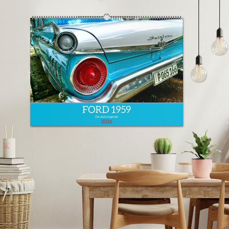 Produktbild: FORD 1959 - Die Auto-Legende (Wandkalender 2026 DIN A2 quer), CALVENDO Monatskalender