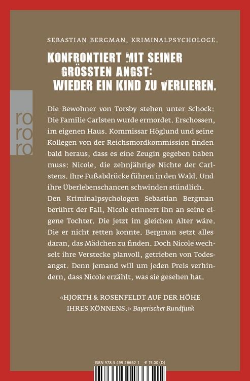 Produktbild: Das M&auml;dchen, das verstummte / Sebastian Bergman Band 4