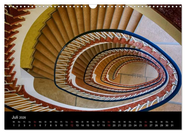 Produktbild: Faszination Treppen (Wandkalender 2026 DIN A3 quer), CALVENDO Monatskalender
