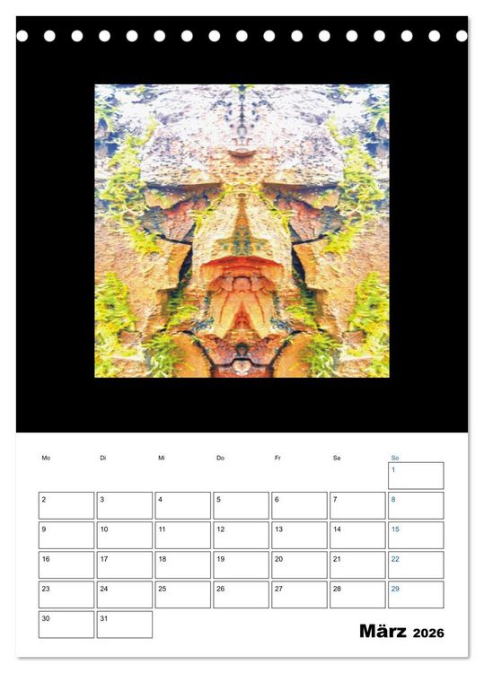 Produktbild: Nature's Faces (Tischkalender 2026 DIN A5 hoch), CALVENDO Monatskalender