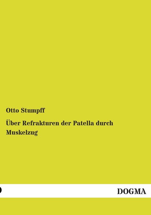 Produktbild: Über Refrakturen der Patella durch Muskelzug