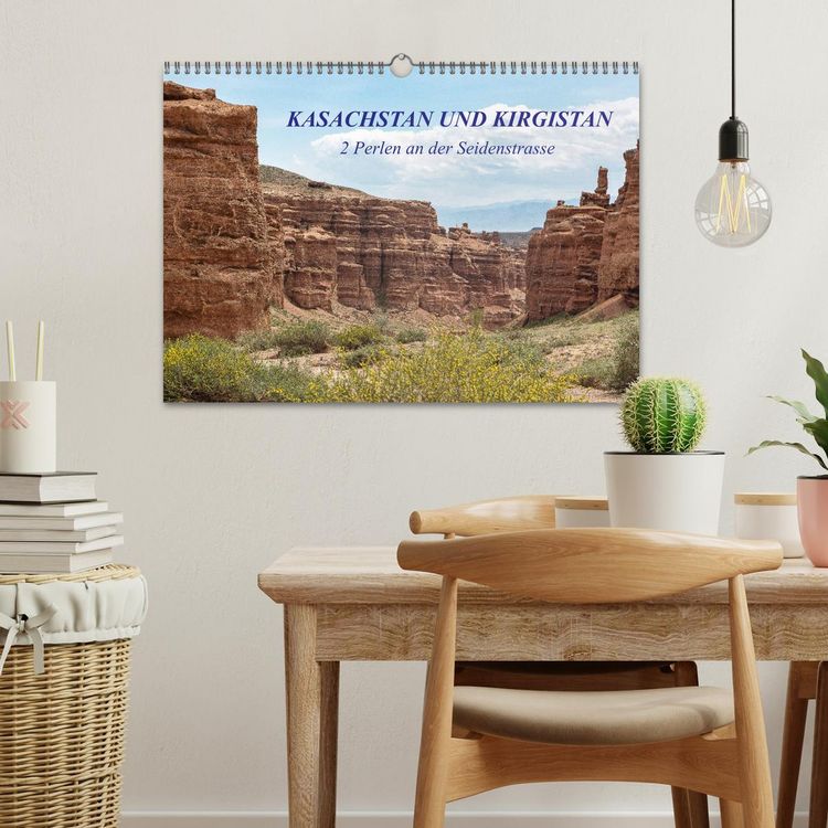 Produktbild: Kasachstan und Kirgistan (Wandkalender 2026 DIN A3 quer), CALVENDO Monatskalender