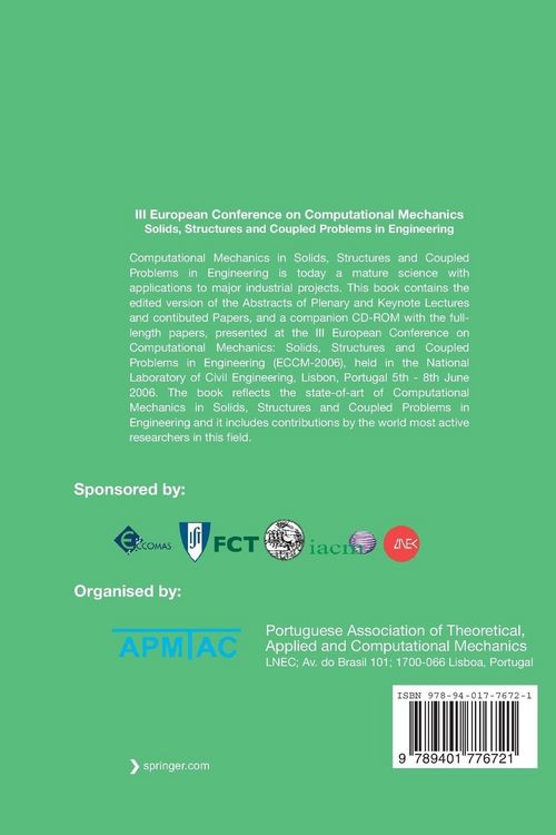 Produktbild: III European Conference on Computational Mechanics