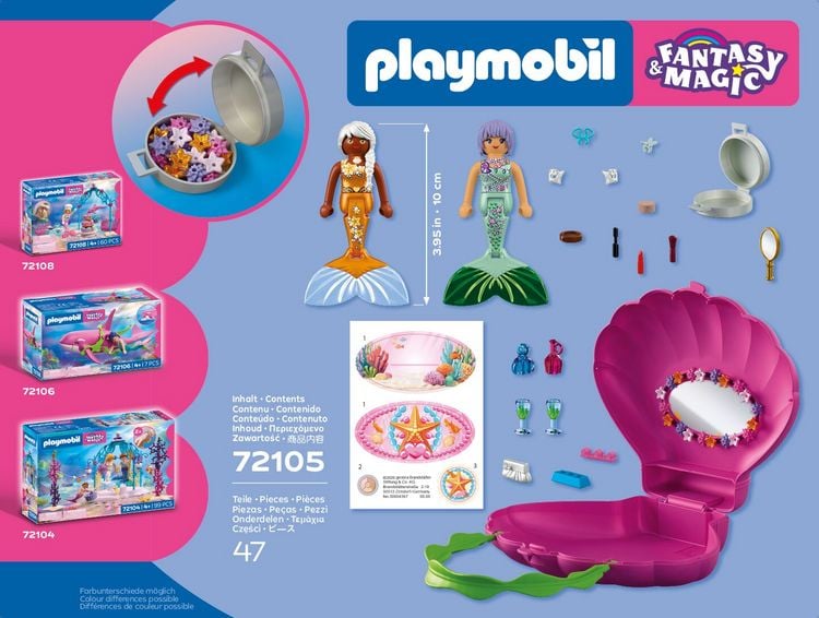 Produktbild: PLAYMOBIL 72105 Muscheltasche Meerjungfrauen