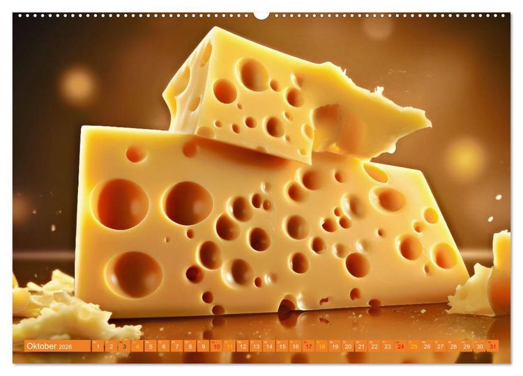 Produktbild: Gourmet K&auml;se - und Weingenuss (hochwertiger Premium Wandkalender 2026 DIN A2 quer), Kunstdruck in Hochglanz