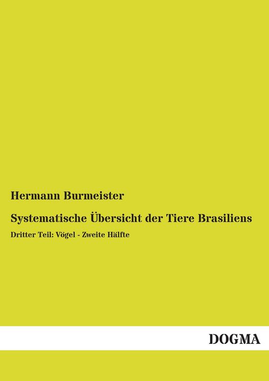 Produktbild: Systematische &Uuml;bersicht der Tiere Brasiliens