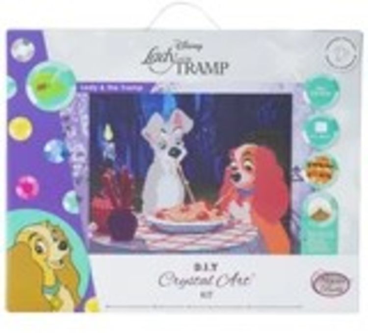 Produktbild: Craft Buddy CAK-DNY706L - Crystal Art, Lady & The Tramp, Kit, Bild, 40 x 50 cm cm