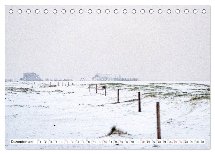 Produktbild: Faszination Sankt Peter-Ording (Tischkalender 2026 DIN A5 quer), CALVENDO Monatskalender