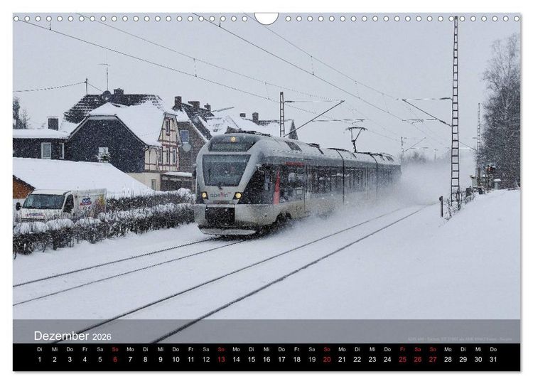 Produktbild: Eisenbahn in Mitteldeutschland (Wandkalender 2026 DIN A3 quer), CALVENDO Monatskalender