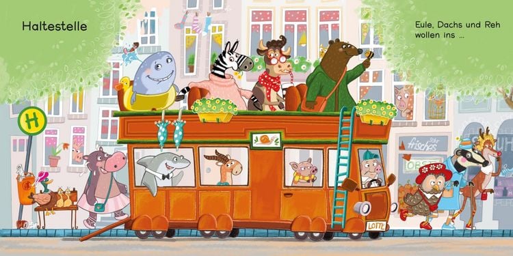 Produktbild: Zebra, Nilpferd und Gazelle laufen schnell zur ... Haltestelle!