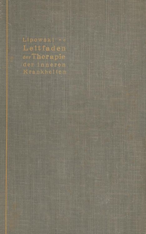 Produktbild: Leitfaden der Therapie der inneren Krankheiten