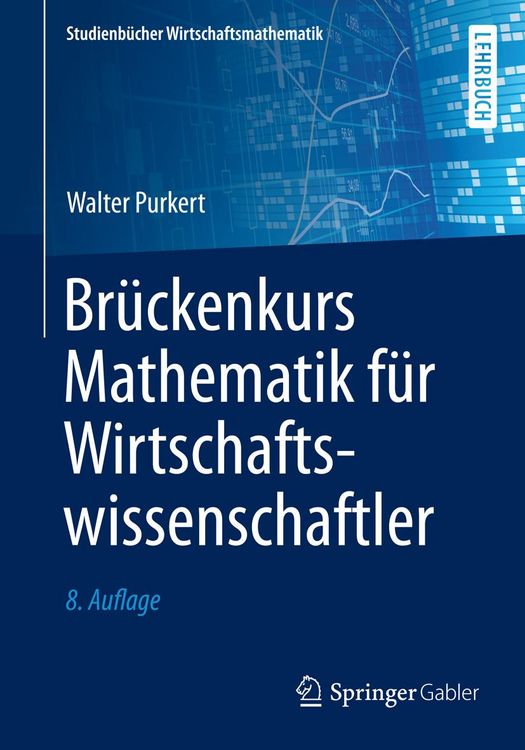 Produktbild: Br&uuml;ckenkurs Mathematik f&uuml;r Wirtschaftswissenschaftler