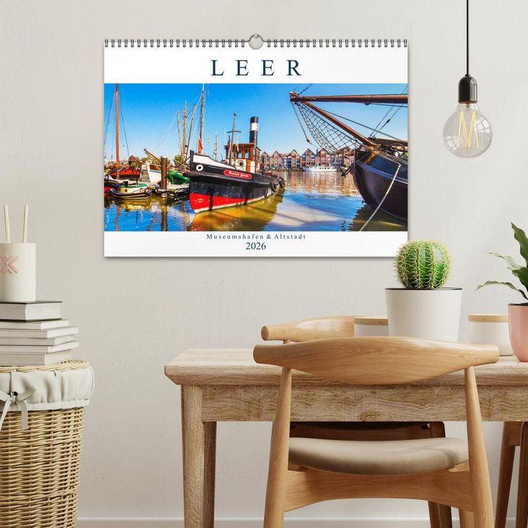 Produktbild: LEER Museumshafen und Altstadt (Wandkalender 2026 DIN A3 quer), CALVENDO Monatskalender