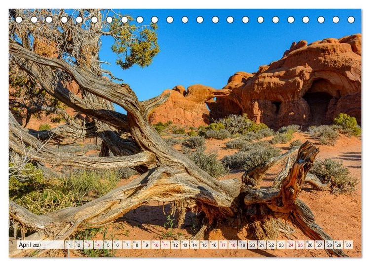 Produktbild: Sehnsuchts Landschaften im Amerikanischen Westen (Tischkalender 2027 DIN A5 quer), CALVENDO Monatskalender