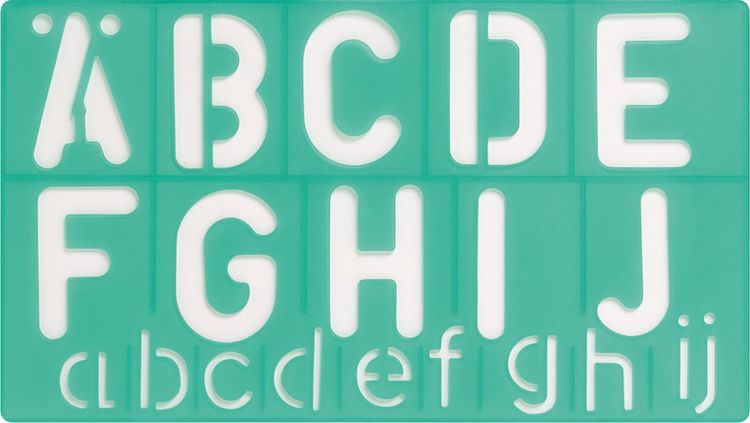 Produktbild: Buchst/Zahlenschablone 50mm