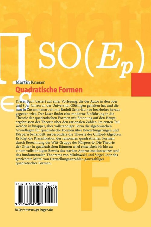 Produktbild: Quadratische Formen