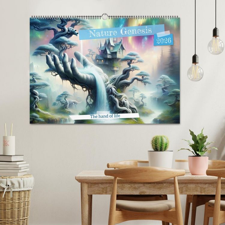Produktbild: Nature Genesis - The hand of life (Wall Calendar 2026 DIN A2 landscape), CALVENDO 12 Month Wall Calendar