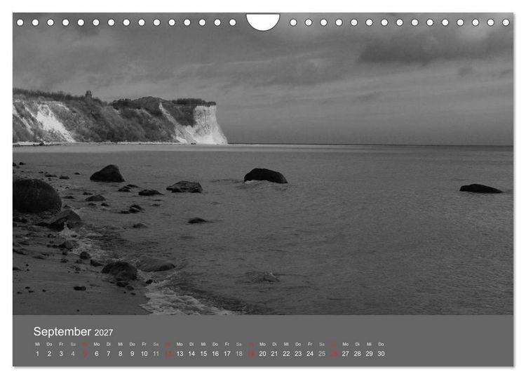 Produktbild: Ostsee - von schwarz bis wei&szlig; (Wandkalender 2027 DIN A4 quer), CALVENDO Monatskalender