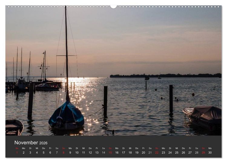 Produktbild: Segelboote auf dem Bodensee (hochwertiger Premium Wandkalender 2026 DIN A2 quer), Kunstdruck in Hochglanz