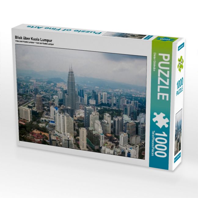 Produktbild: CALVENDO Puzzle Blick &uuml;ber Kuala Lumpur | 1000 Teile Lege-Gr&ouml;&szlig;e 64x48cm Foto-Puzzle f&uuml;r gl&uuml;ckliche Stunden