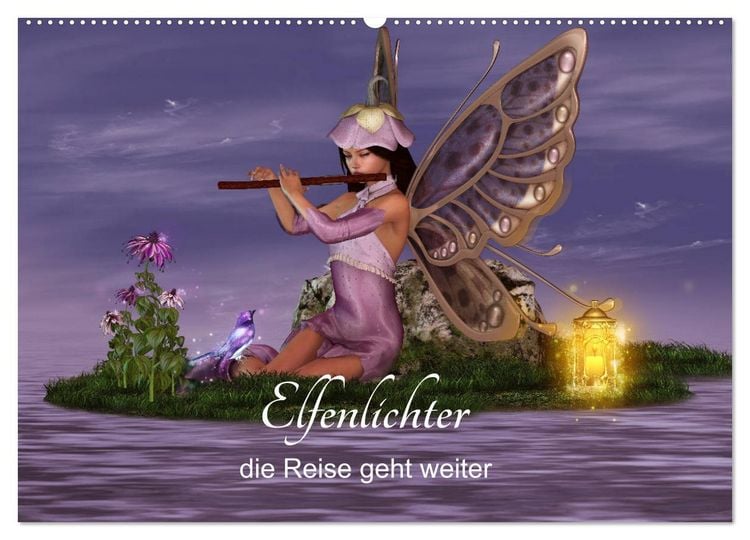 Produktbild: Elfenlichter, die Reise geht weiter (Wandkalender 2026 DIN A2 quer), CALVENDO Monatskalender