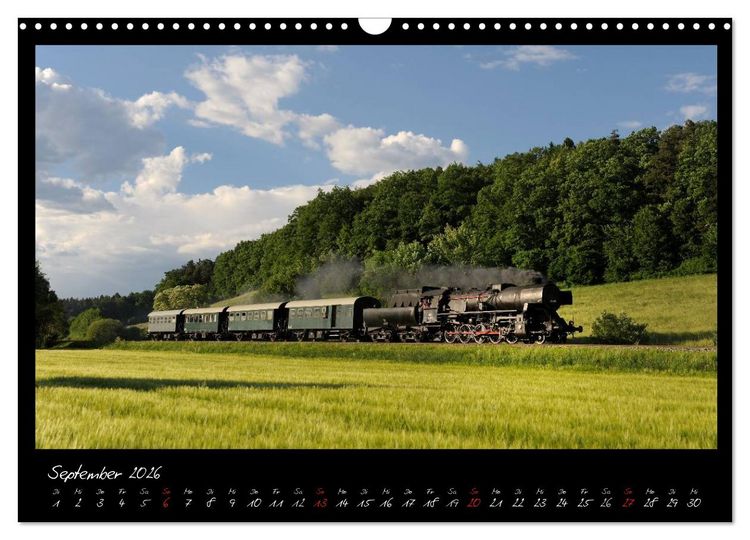 Produktbild: Faszination Dampflokomotive (Wandkalender 2026 DIN A3 quer), CALVENDO Monatskalender