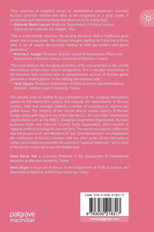Produktbild: Russia in the Changing International System
