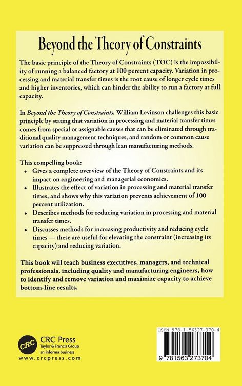 Produktbild: Beyond the Theory of Constraints