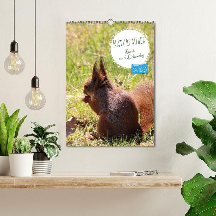 Produktbild: Naturzauber - Bunt und Lebendig (Wandkalender 2026 DIN A3 hoch), CALVENDO Monatskalender